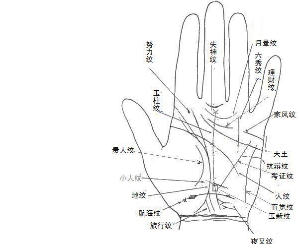 男生左手手相图解，看你的手相就知道了！