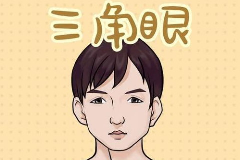 面相学中,男人的眼睛是三角眼的男人面相